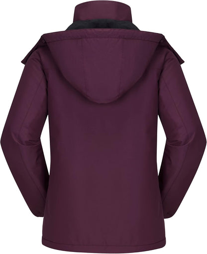 CAMEL CROWN Women's Ski Jacket Winter Snow Coat Warm Fleece Mountain Waterproof Female Jacket Snowboarding jackets