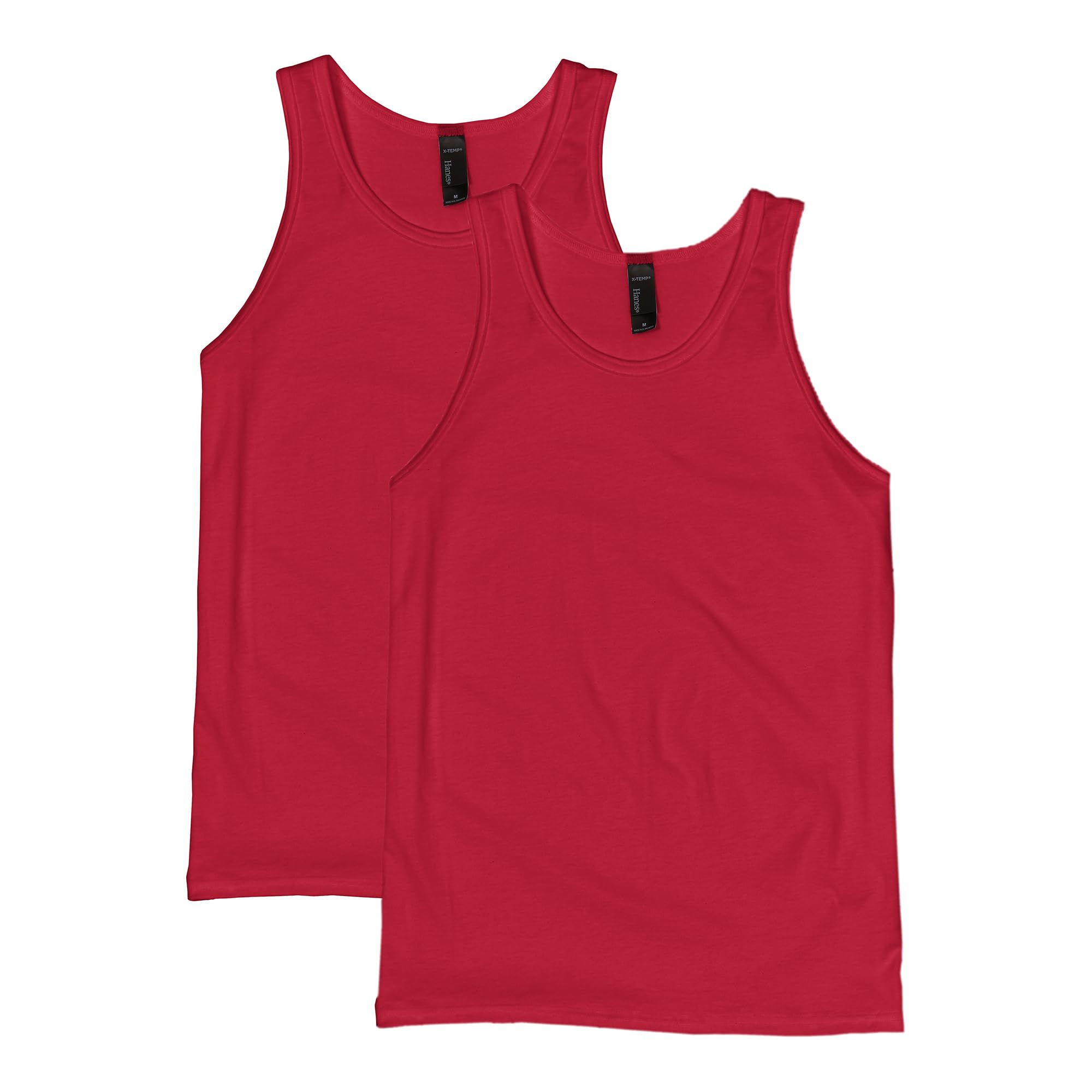 Hanes Men’s Performance Tank, X-Temp Moisture-Wicking Tank Top, Solid Colors, 2-Pack
