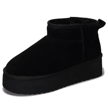 Project Cloud 100% Genuine Leather Ankle Boots for Women - Anti-Slip Memory Foam Insole Womens Boots - Lightweight Winter Womens Shoes, Ankle Booties for Women (Huggy)