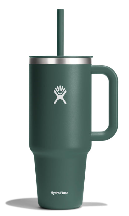 Hydro Flask 32 Oz Travel Tumbler with Handle, Lid and Straw - Insulated Stainless Steel in Holiday Punch