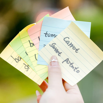 Mr. Pen- Lined Sticky Notes 3x3, 6 Pads, 45 Sheet/Pads, Pastel Colors, Sticky Notes with Lines