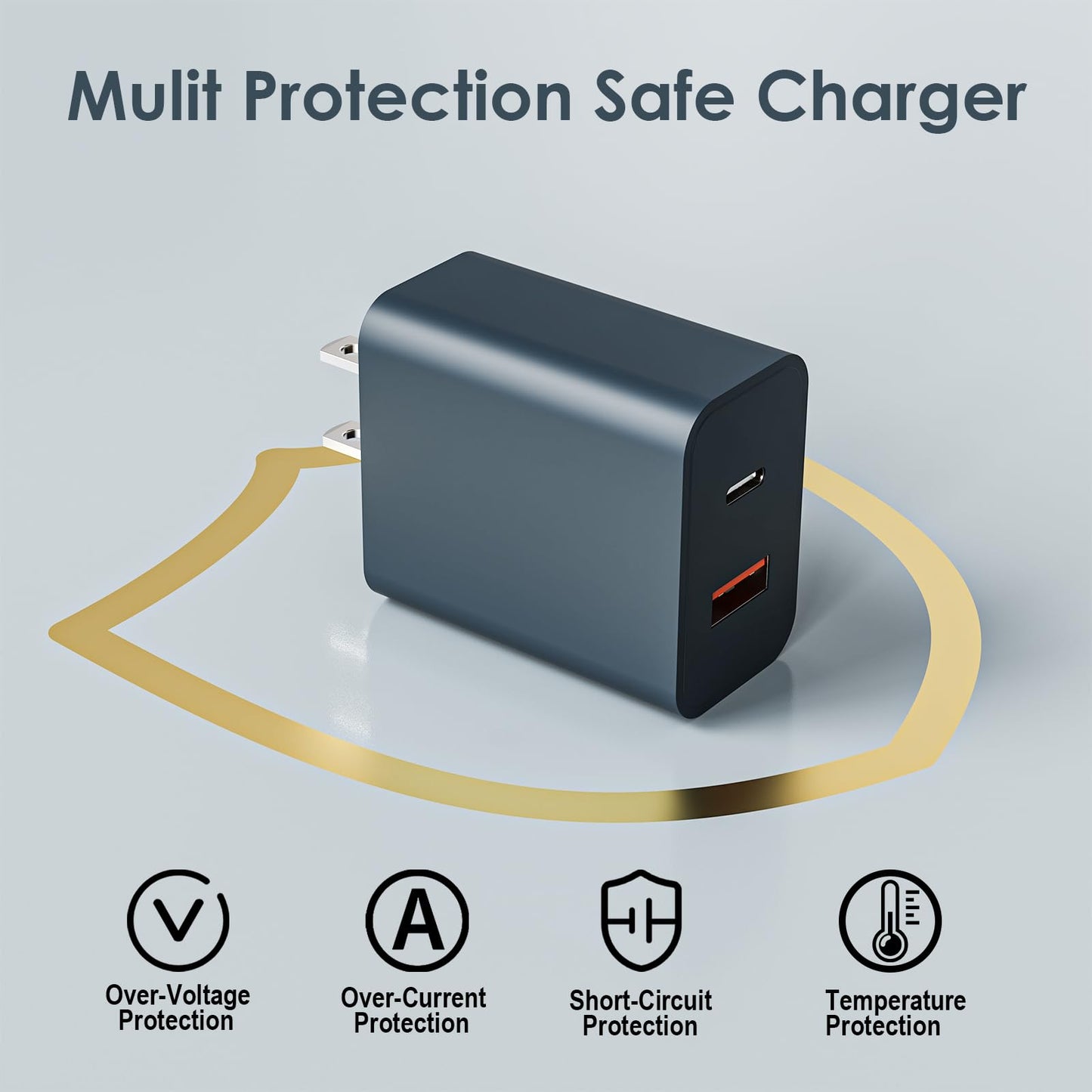 Travel Essentials for Apple Watch Charger,3 in 2 USB C Cable PD20W Block for Multi Charging Cable Cord,Vacation Camping RV Essentials Portable Designed for iWatch &iPhone 17-11 -4.1FT