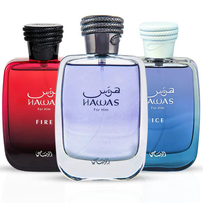 RASASI Hawas For Men - Eau de Parfum Spray 100ML (3.4 Oz), Premium Arabian Perfume for Men, A Signature Scent for Long-Lasting Fragrance - Ideal Men Perfumes For Special Occasions & Daily Elegance