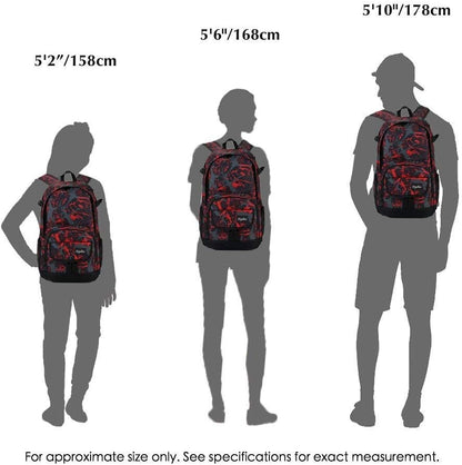 rickyh style School Backpack Travel Bag for Men & Women Lightweight College Back Pack with Laptop Compartmen