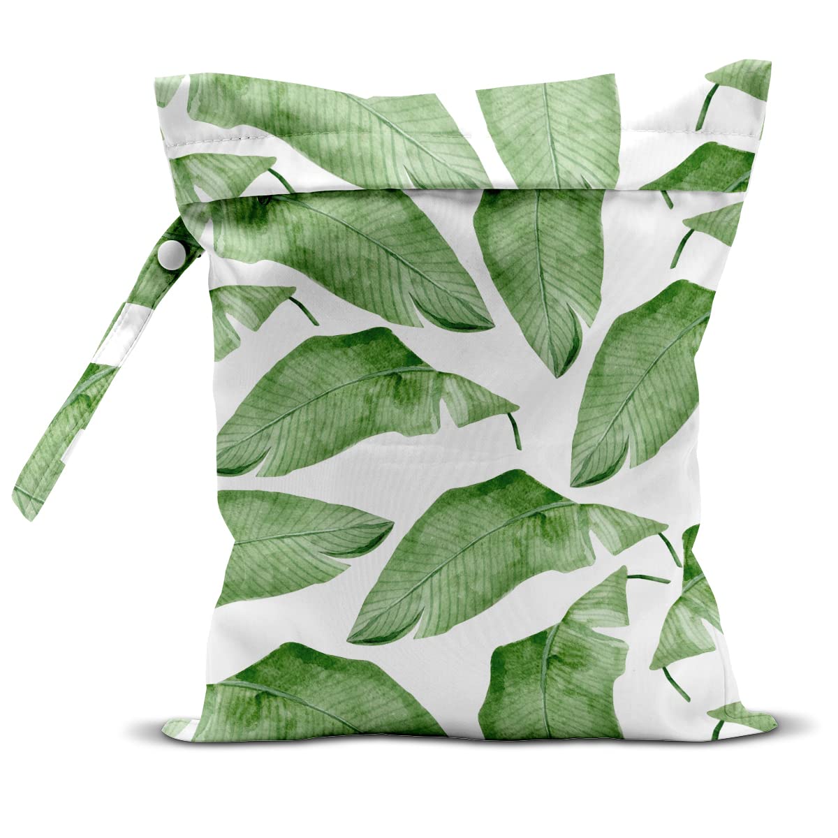 Wet Bag, Wet Dry Bag, Wet Bag for Swimsuit, Travel, Beach, Pool, Diapers, Dirty Yoga Gym Clothes, Makeup Bag, Waterproof Tropical Palm Leaves Decor Jungle Palm Leaf Favors