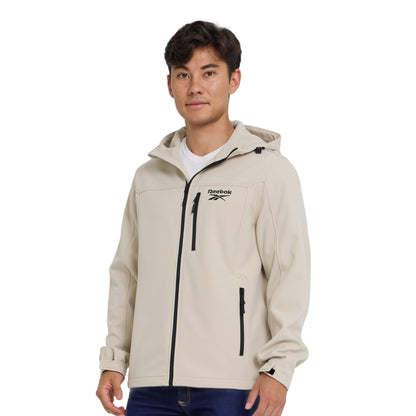 Reebok Waterproof Soft Shell Rain Jacket Men - Rain Coat, Softshell Windbreaker with Hood