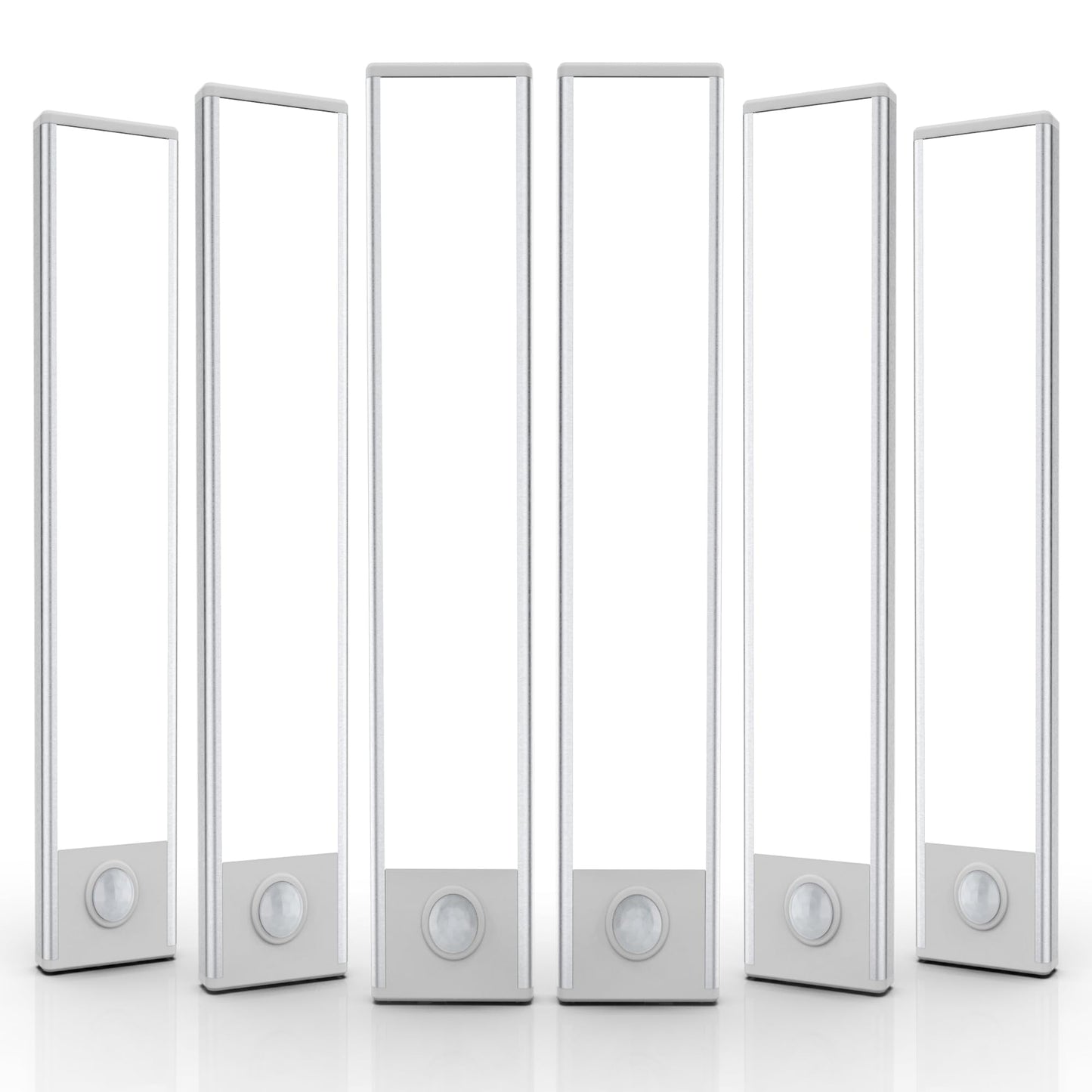 6 Pack Under Cabinet Lights Wireless, 32 LED Motion Sensor Light Indoor Rechargeable Magnetic Closet Lights Battery Operated, Under Counter Lights for Kitchen, Wardrobe, Hallway, Stairs