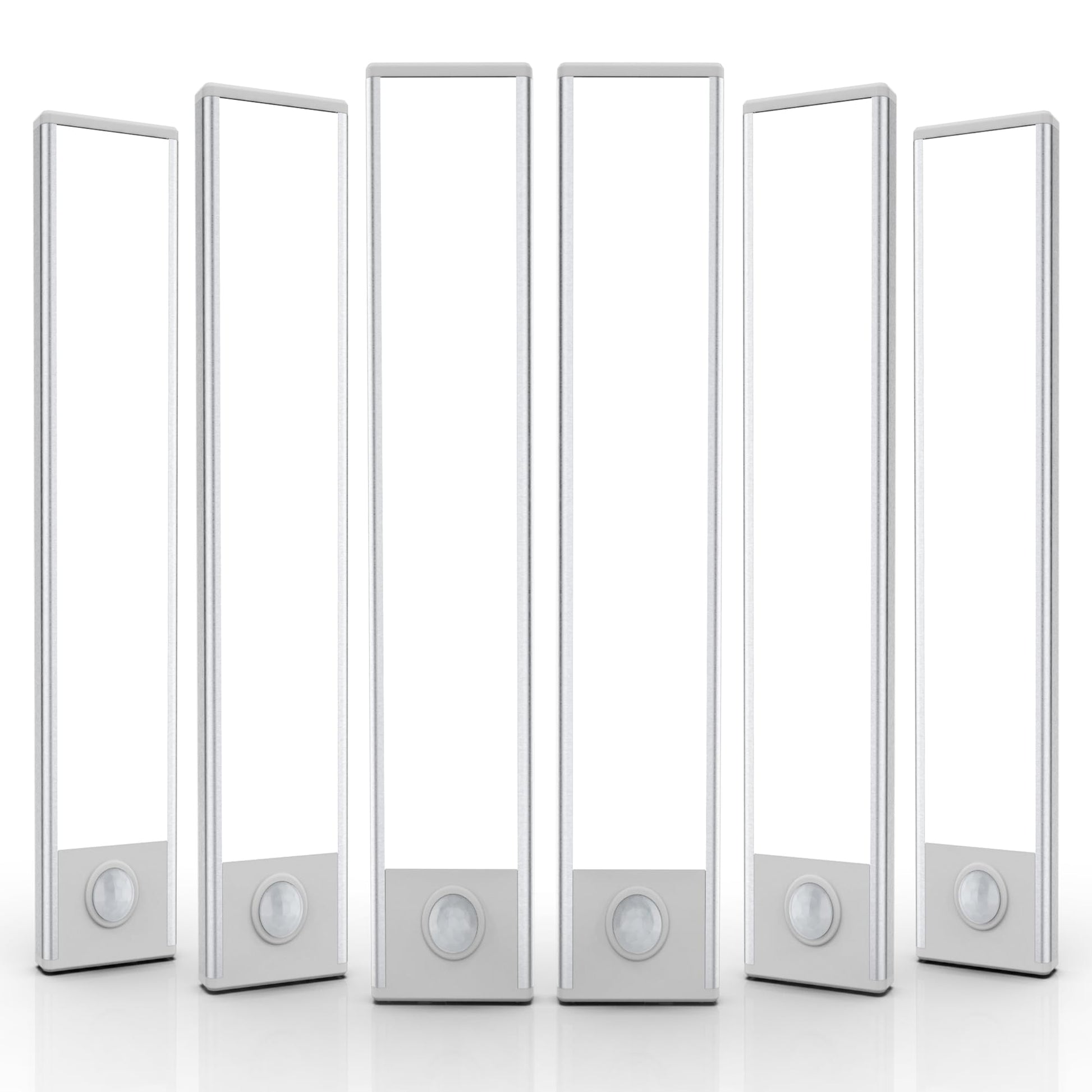 6 Pack Under Cabinet Lights Wireless, 32 LED Motion Sensor Light Indoor Rechargeable Magnetic Closet Lights Battery Operated, Under Counter Lights for Kitchen, Wardrobe, Hallway, Stairs