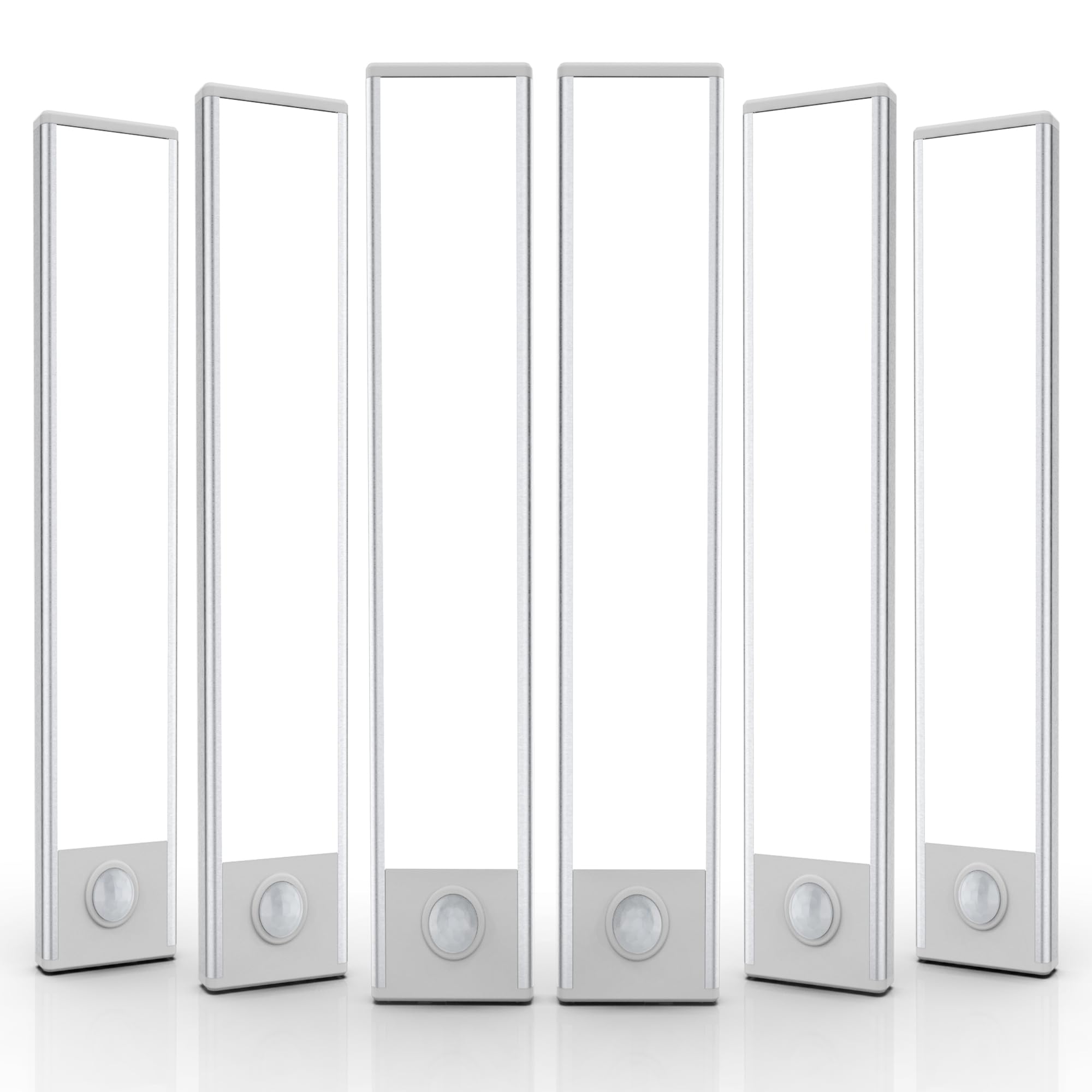 6 Pack Under Cabinet Lights Wireless, 32 LED Motion Sensor Light Indoor Rechargeable Magnetic Closet Lights Battery Operated, Under Counter Lights for Kitchen, Wardrobe, Hallway, Stairs
