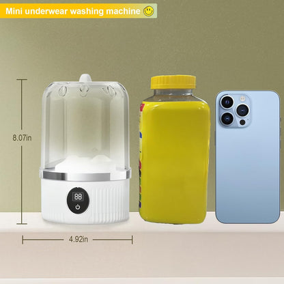 Underwear Washer, Portable Mini Washing Machine, 2025 Upgraded Mini Washings Machines, Rechargeable Cordless Washing-Machine, Laundry Cup for Bra, Underwear, Socks (white)