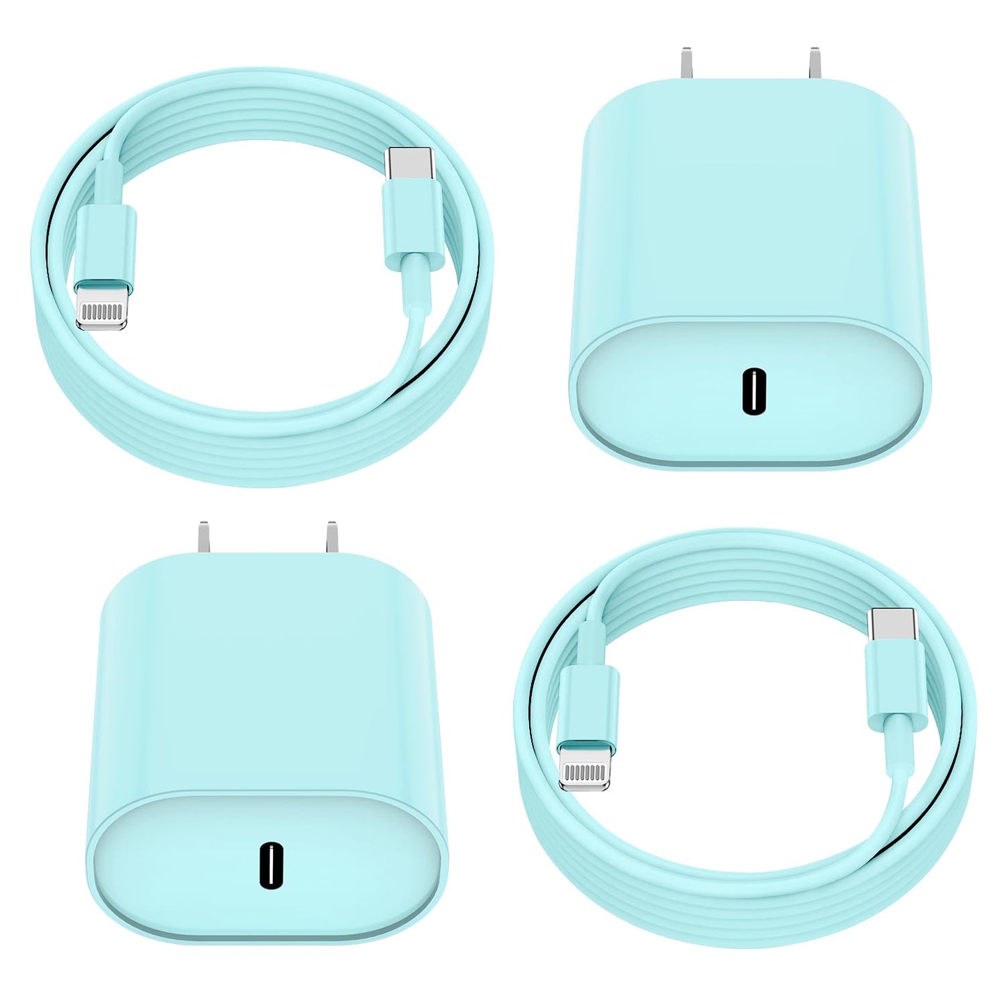 Essri i Phone Charger Fast Charging 10 FT, 3-Pack 20W PD USB C Charger Block with iPhone 14 13 Charging Cable 10 Foot, Compatible with iPhone 14 Pro/13Pro Max/12/11Pro/Mini - White