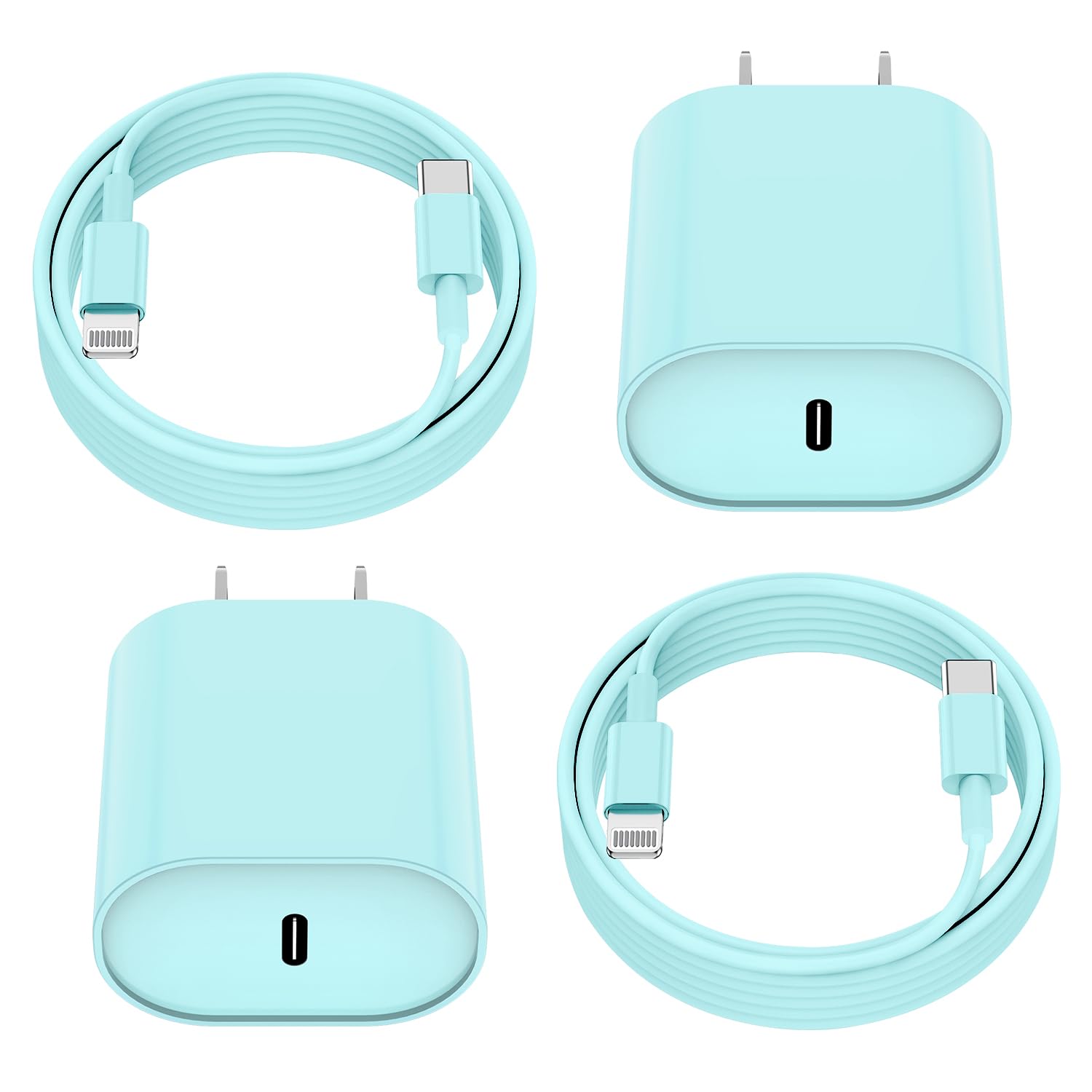 Essri i Phone Charger Fast Charging 10 FT, 3-Pack 20W PD USB C Charger Block with iPhone 14 13 Charging Cable 10 Foot, Compatible with iPhone 14 Pro/13Pro Max/12/11Pro/Mini - White