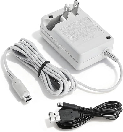 3DS Charger for Nintendo 3DS/ DSi/DSi XL/ 2DS/ 2DS XL/New 3DS 100-240V Wall Plug Adapter