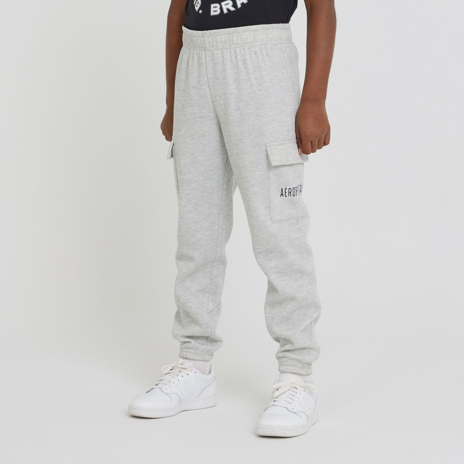 AEROPOSTALE Boys 3 Piece Outfit Set - Fleece Pullover Hoodie, Cargo Sweatpants, T-Shirt, Boys Activewear Set, Sizes 4-12