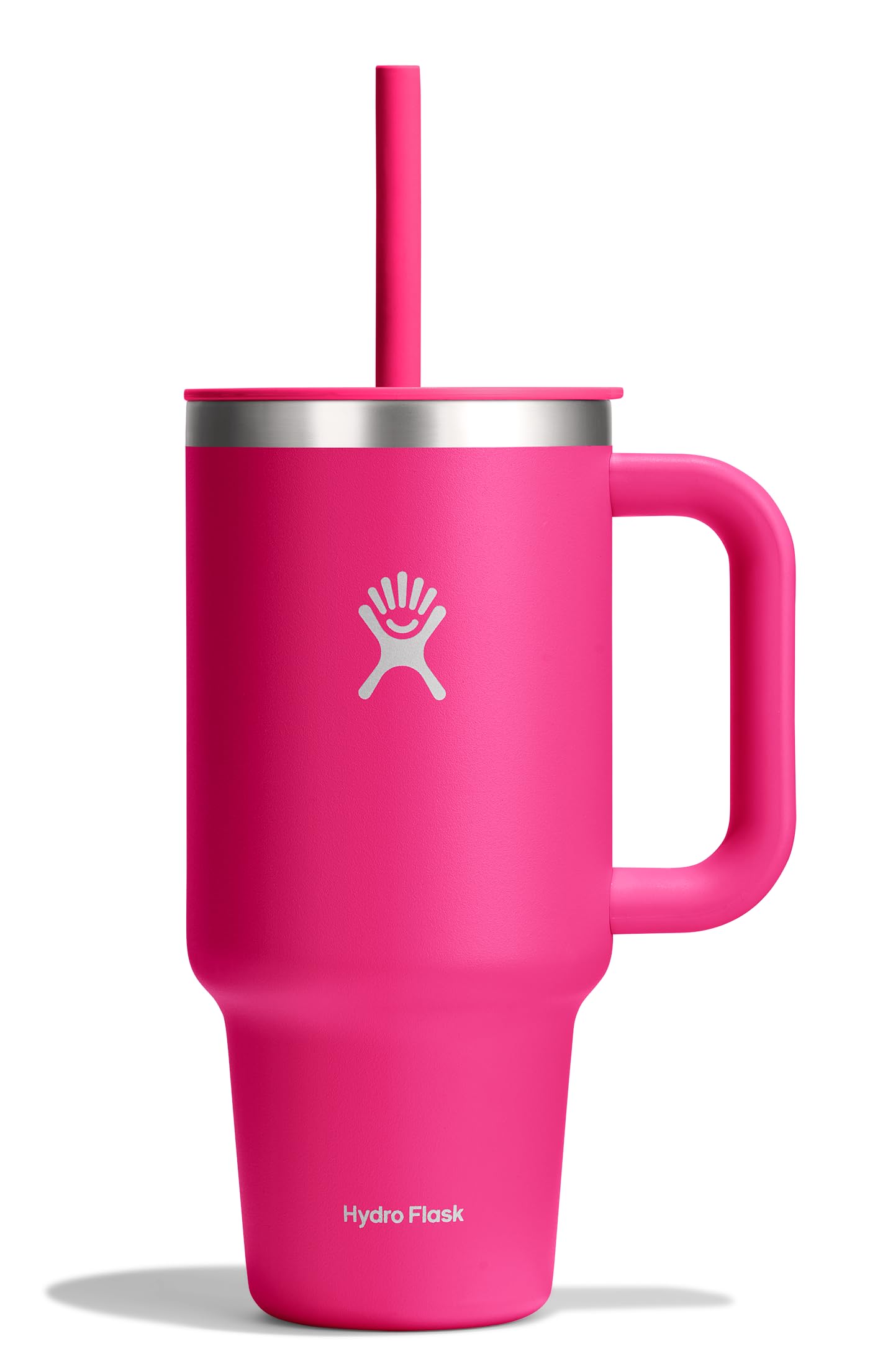 Hydro Flask 32 Oz Travel Tumbler with Handle, Lid and Straw - Insulated Stainless Steel in Holiday Punch