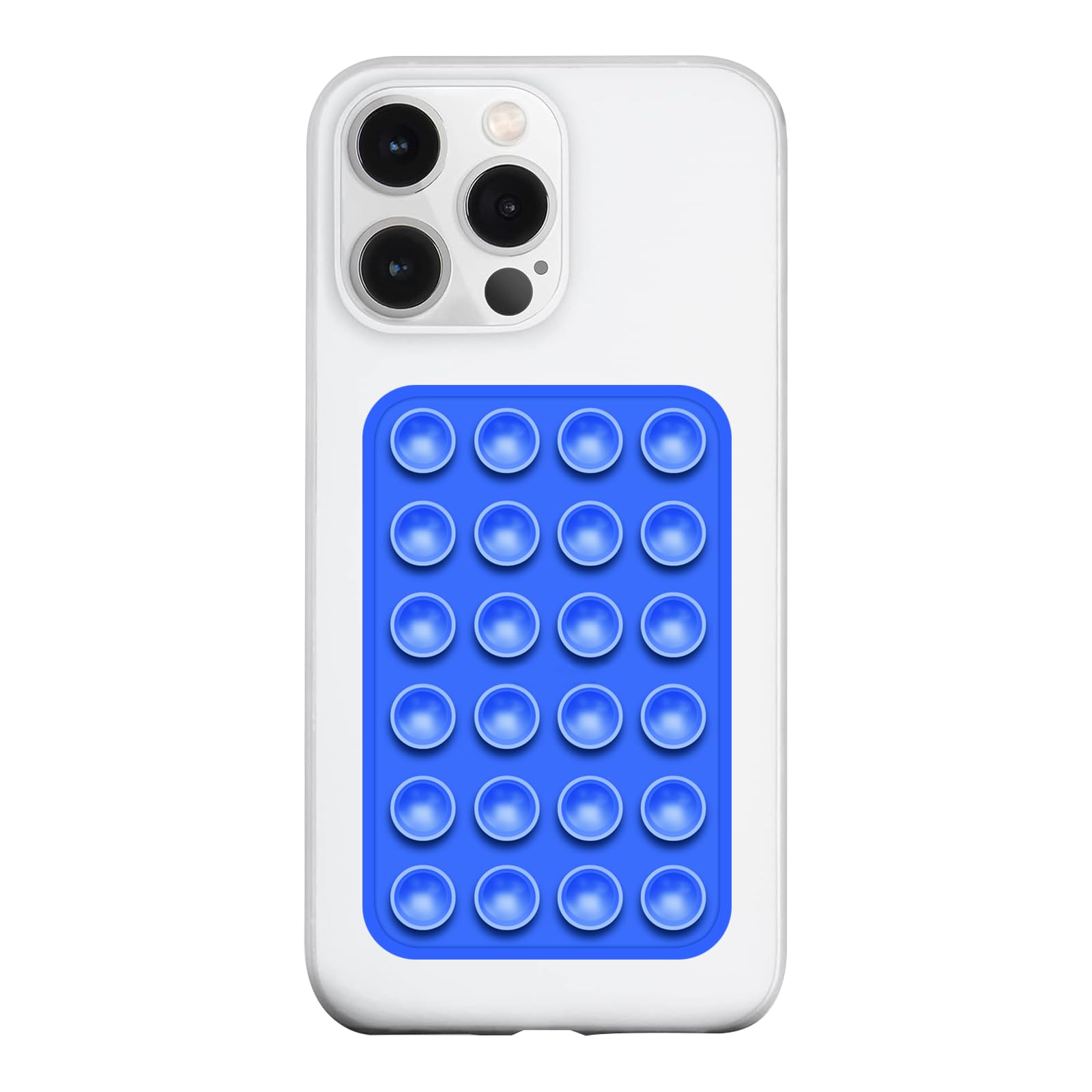 Silicone Suction Phone Case Mount, Silicon Adhesive Phone Accessory for Smartphones, Hands-Free Mirror Shower Phone Holder for Selfies, Tiktok Videos (Light Pink)