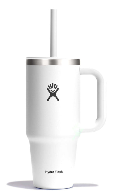 Hydro Flask 32 Oz Travel Tumbler with Handle, Lid and Straw - Insulated Stainless Steel in Holiday Punch