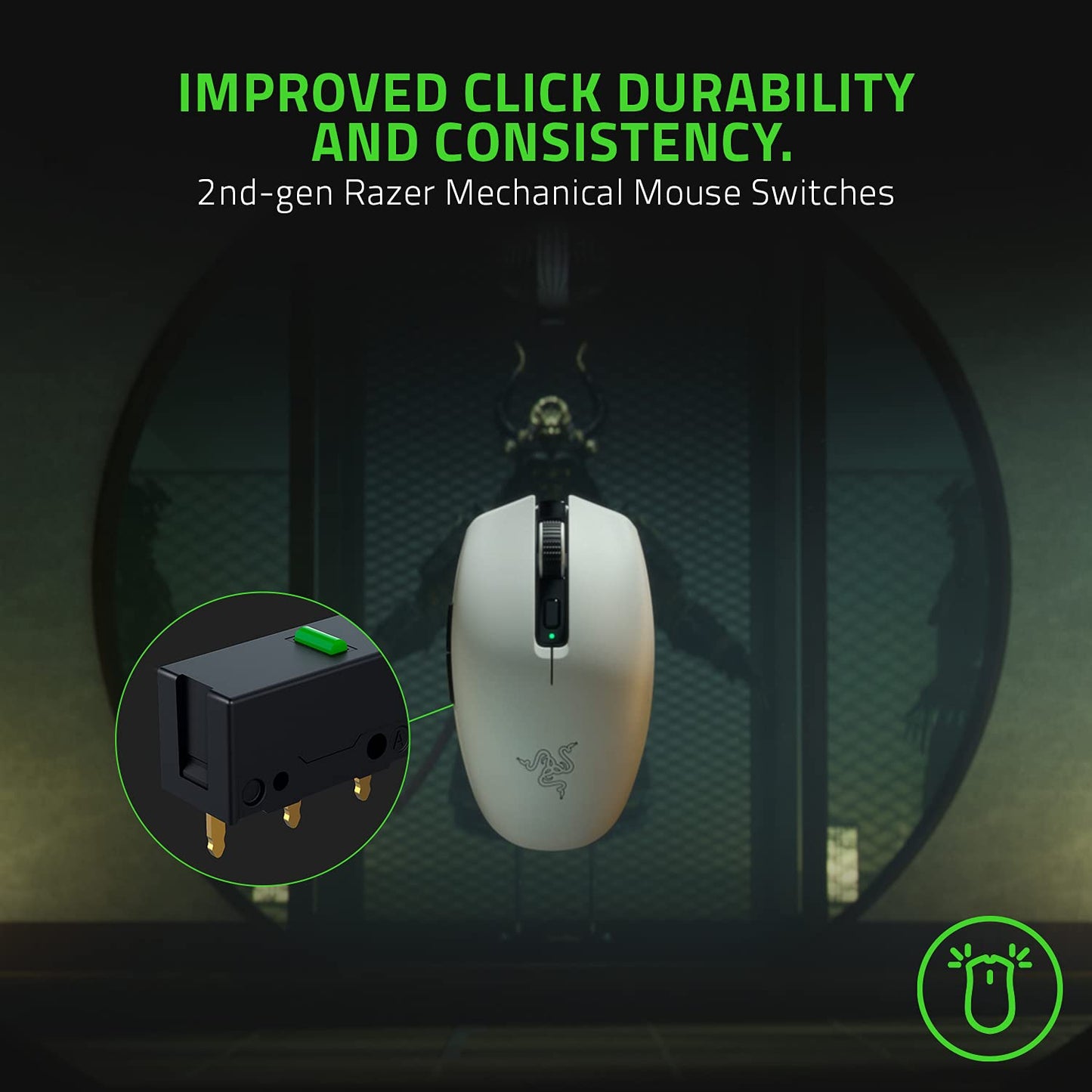 Razer Orochi V2 Mobile Wireless Gaming Mouse: Ultra Lightweight - 2 Wireless Modes - Up to 950 Hr Battery Life - Mechanical Mouse Switches - 5G Advanced 18K DPI Optical Sensor - Quartz Pink