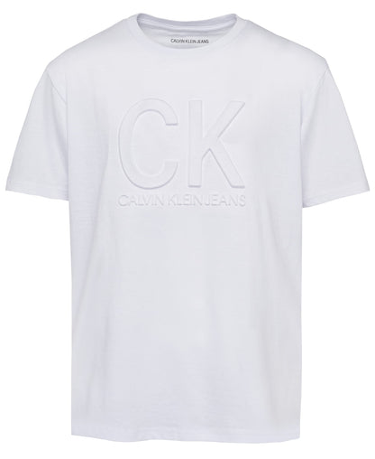 Calvin Klein Boys' Short Sleeve Fashion Graphic Crew Neck T-Shirt, Comfortable, Relaxed Fit