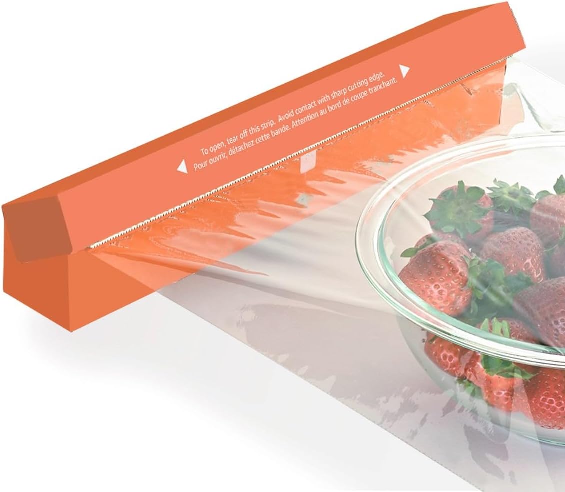 Amazon Basics Plastic Wrap, 200 Sq Ft, Pack of 1