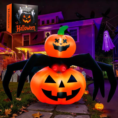 GARIG 5FT Halloween Inflatables Outdoor Decorations Aliens and UFO Build-in LEDs Lights Blow Up Yard Decorations for Garden Lawn Window Indoor Party Holiday Decor