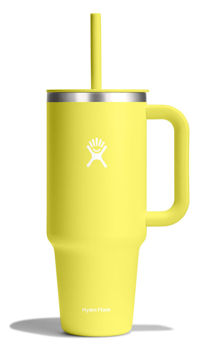 Hydro Flask 32 Oz Travel Tumbler with Handle, Lid and Straw - Insulated Stainless Steel in Holiday Punch