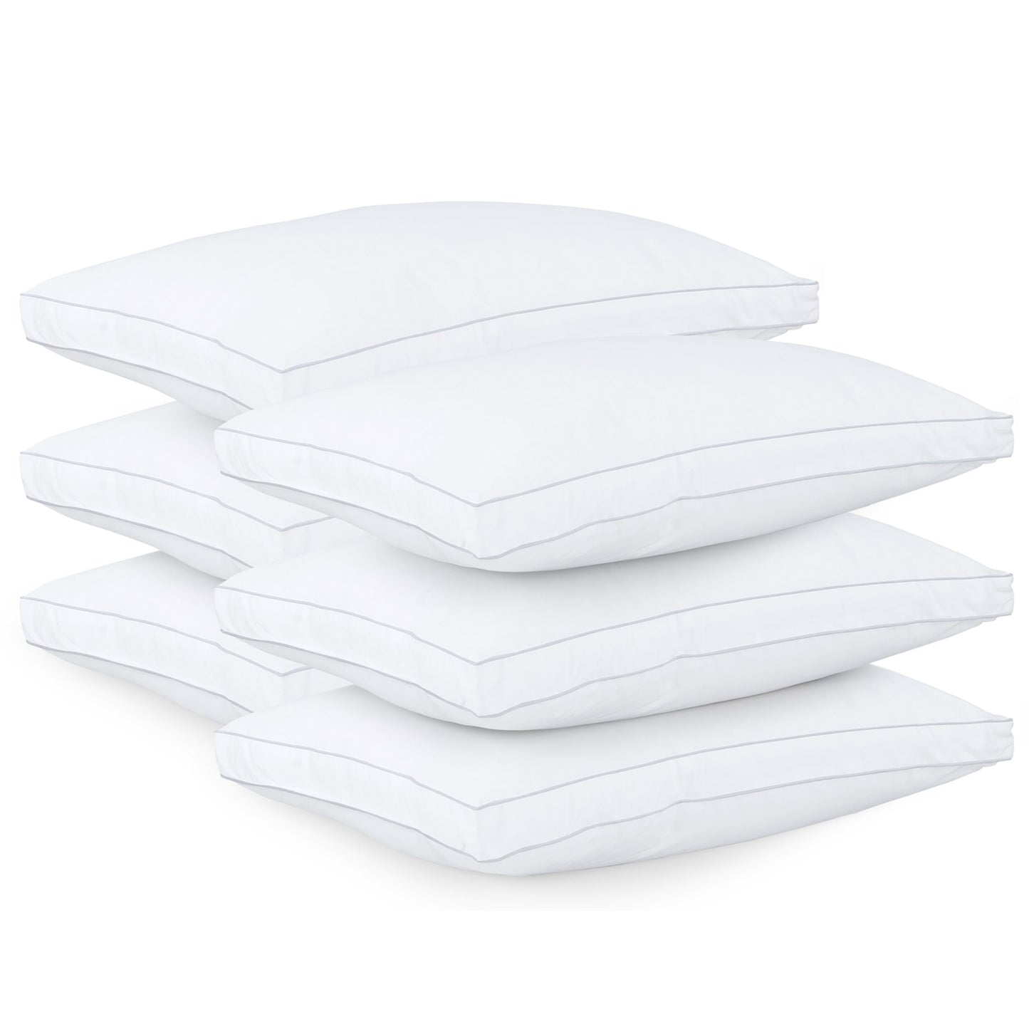 Utopia Bedding Bed Pillows for Sleeping Queen Size (White), Set of 2, Cooling Hotel Quality, Gusseted Pillow for Back, Stomach or Side Sleepers