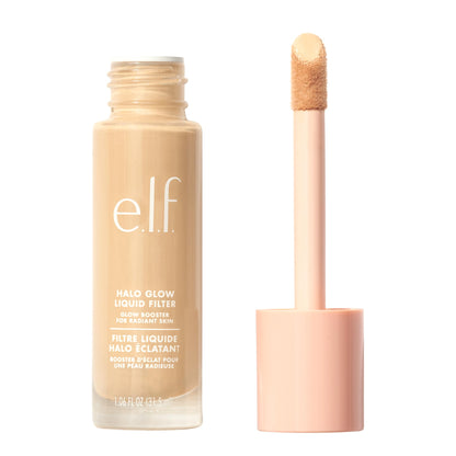 e.l.f. Halo Glow Liquid Filter, Complexion Booster For A Glowing, Soft-Focus Look, Infused With Hyaluronic Acid, Vegan & Cruelty-Free, 4 Medium