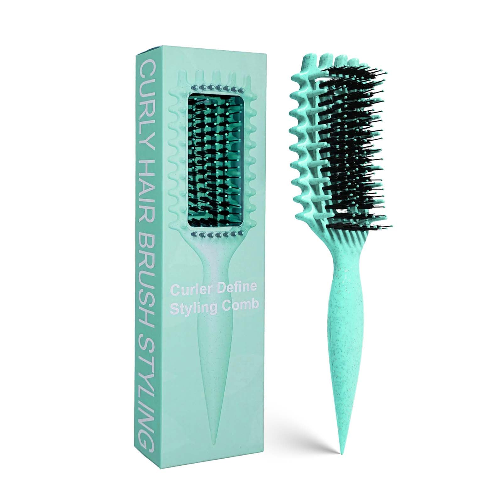 Curly Hair Brush Candybrush Curl Defining Brush for Detangling Shaping and Defining Curls for Women, Men, Wet & Dry Hair (Purple)