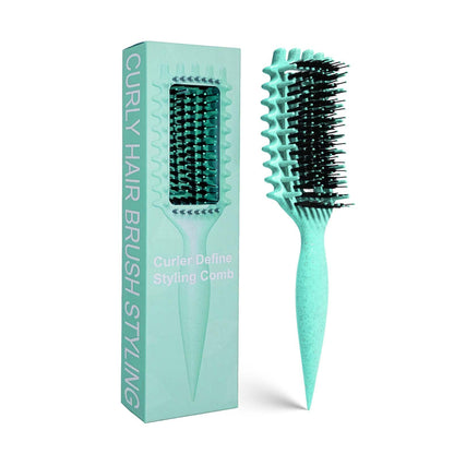 Curly Hair Brush Candybrush Curl Defining Brush for Detangling Shaping and Defining Curls for Women, Men, Wet & Dry Hair (Purple)