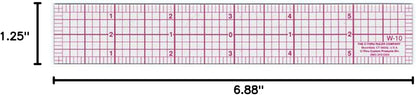 Westcott W-10 6-Inch 8ths Graph Ruler, Transparent, 1 x 6 in