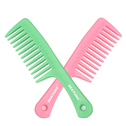 2PCS Large Wide Tooth Comb, Shower Combs, Hair comb for wet curly hair, Durable Hair Brush for Best Styling and Professional Hair Care(2Black)