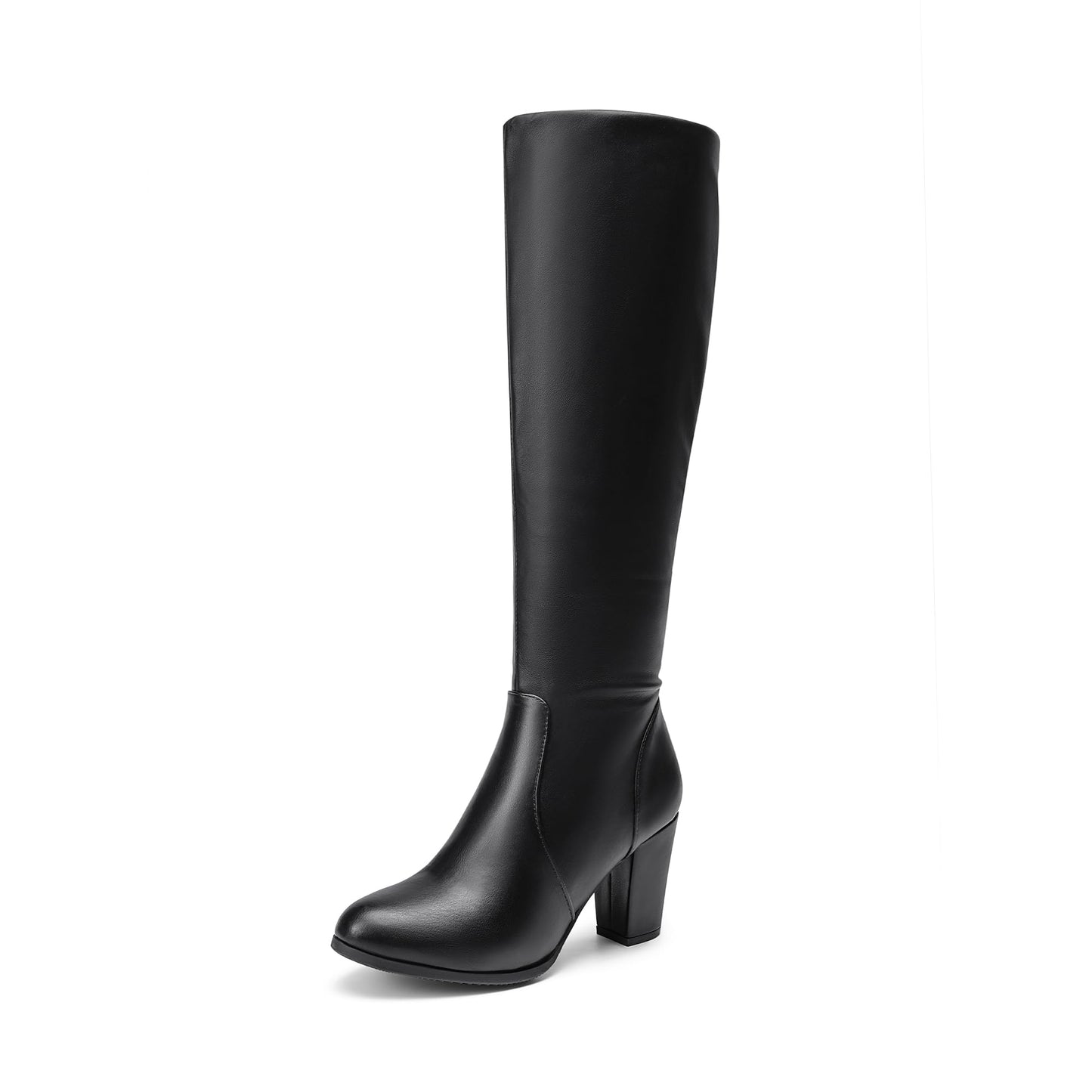 DREAM PAIRS Women's Chunky Heel Knee High Boots