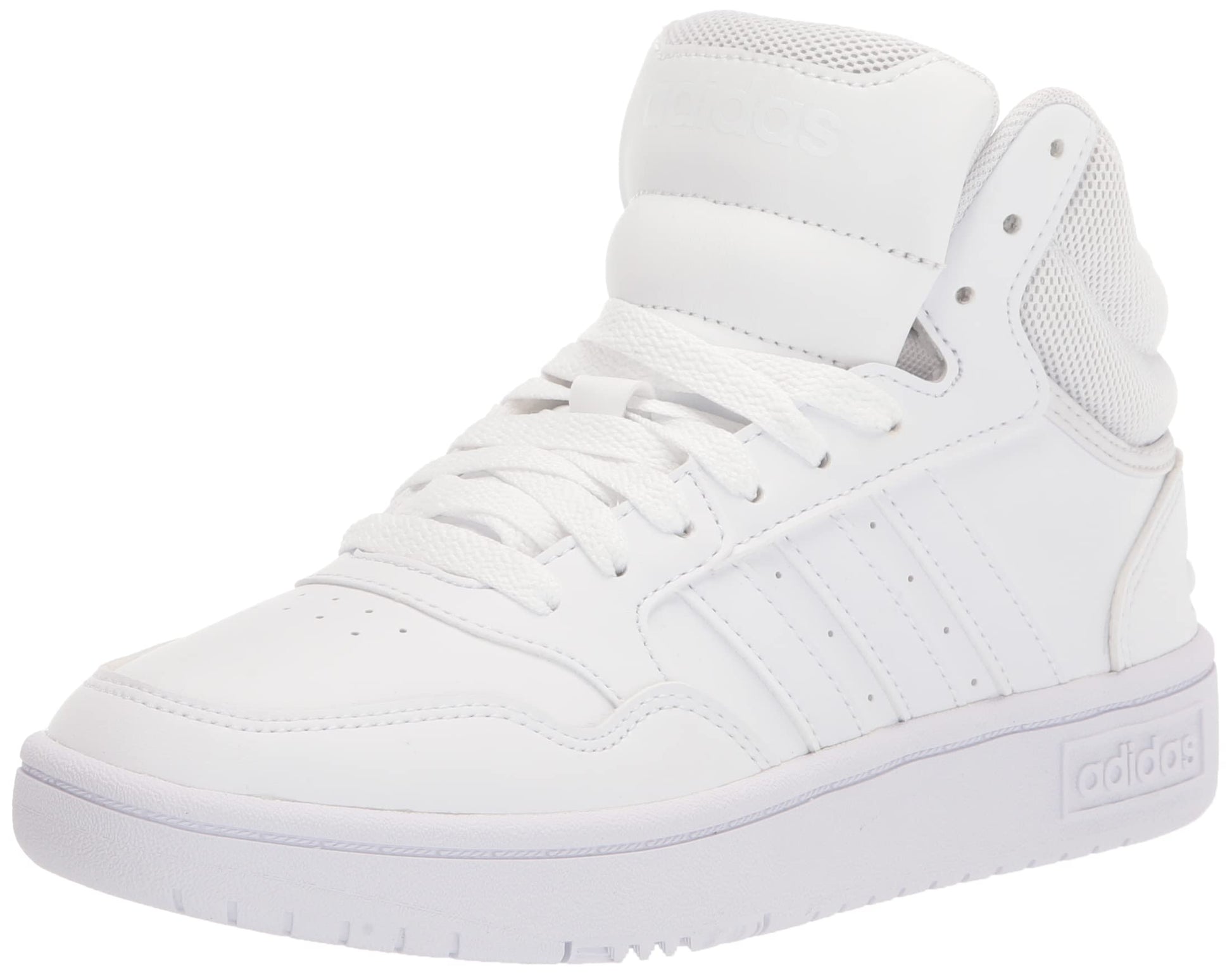 adidas Womens Hoops 3.0 High Sneakers Shoes Casual - White