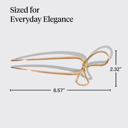 Kitsch Metal French Hair Pin for Women - Elegant Hair Accessories, Ideal for Buns & French Twist, Designed for a Secure, Comfortable Fit | Ideal Gifts for Women - Hematite