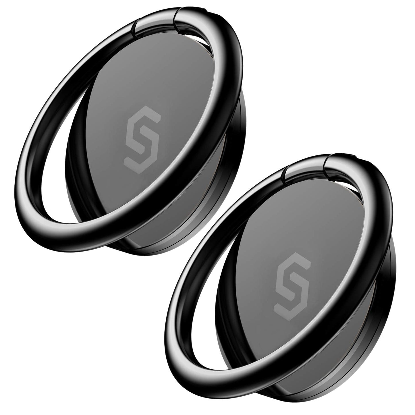 Syncwire Cell Phone Ring Holder Stand, 360 Degree Rotation Finger Ring Kickstand Polished Metal Phone Grip for Magnetic Car Mount Compatible iPhone 15 14 13 12 11, Samsung,Pixel,Smartphone Accessories