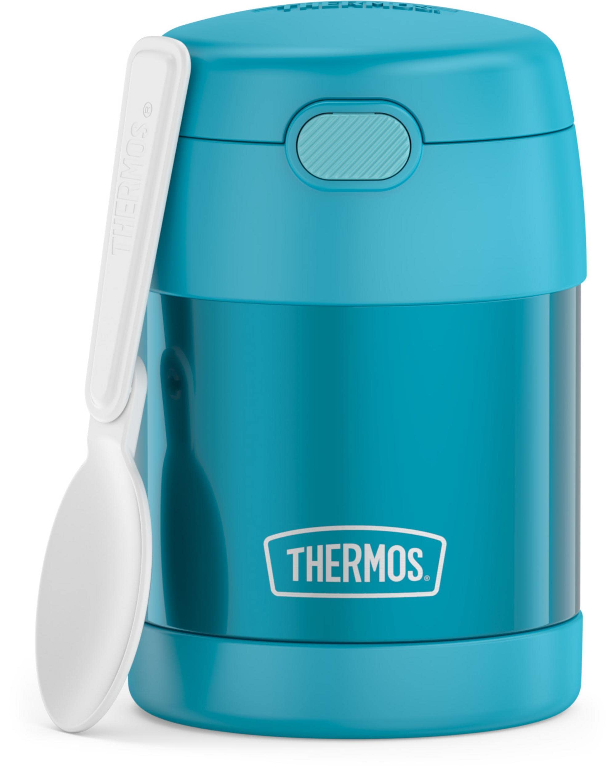 THERMOS FUNTAINER Insulated Food Jar – 10 Ounce – Kid Friendly Food Jar with Foldable Spoon, Minecraft