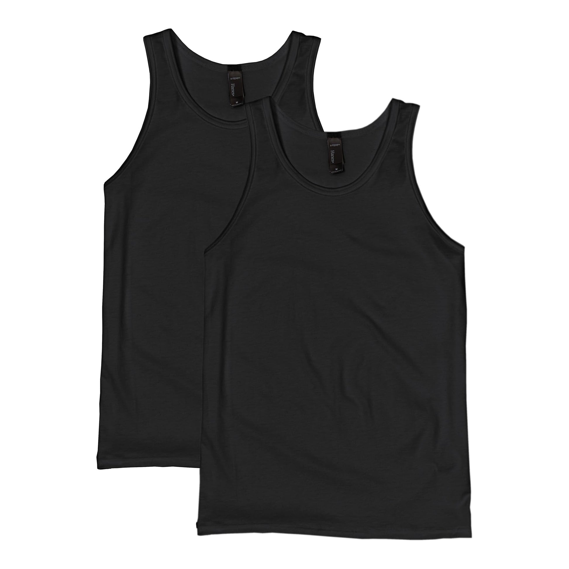 Hanes Men’s Performance Tank, X-Temp Moisture-Wicking Tank Top, Solid Colors, 2-Pack