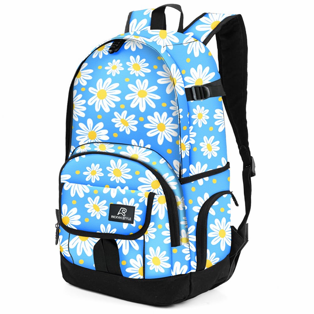 rickyh style School Backpack Travel Bag for Men & Women Lightweight College Back Pack with Laptop Compartmen