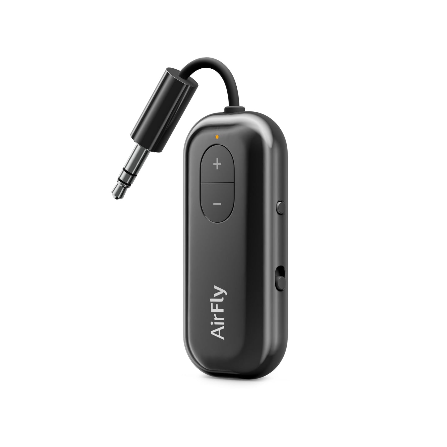 AirFly Pro 2 Deluxe – Bluetooth Adapter for Airplane, Pair 2 AirPods or Wireless Headphones – 3.5mm AUX Bluetooth Transmitter/Receiver for Cars, Boats, Treadmills, TVs – Airplane Travel Essentials