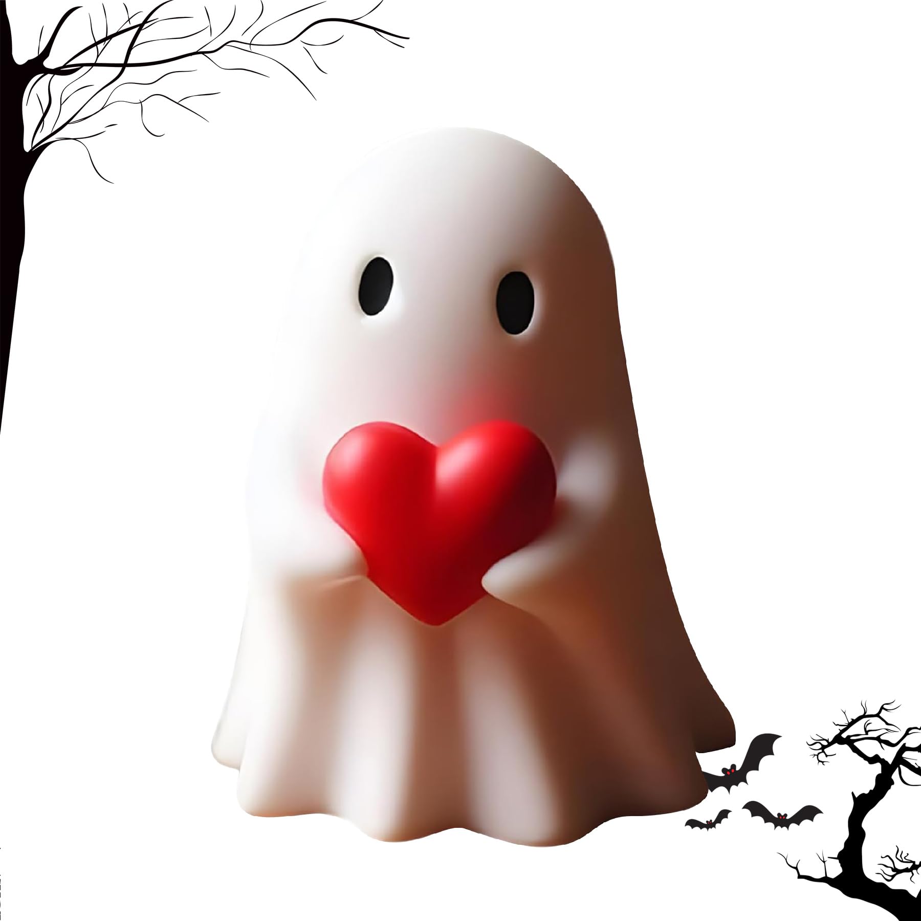 Halloween Ghost Figurine-Spooky & Cute Ghost Statue for Home, Desk, Party Decor | FunnyGhost Halloween Decor Indoor