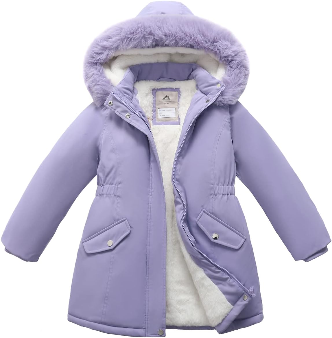 Girl's Long Coat Waterproof Winter Kids Outerwear Warm Parka Puffer Jacket with Hood