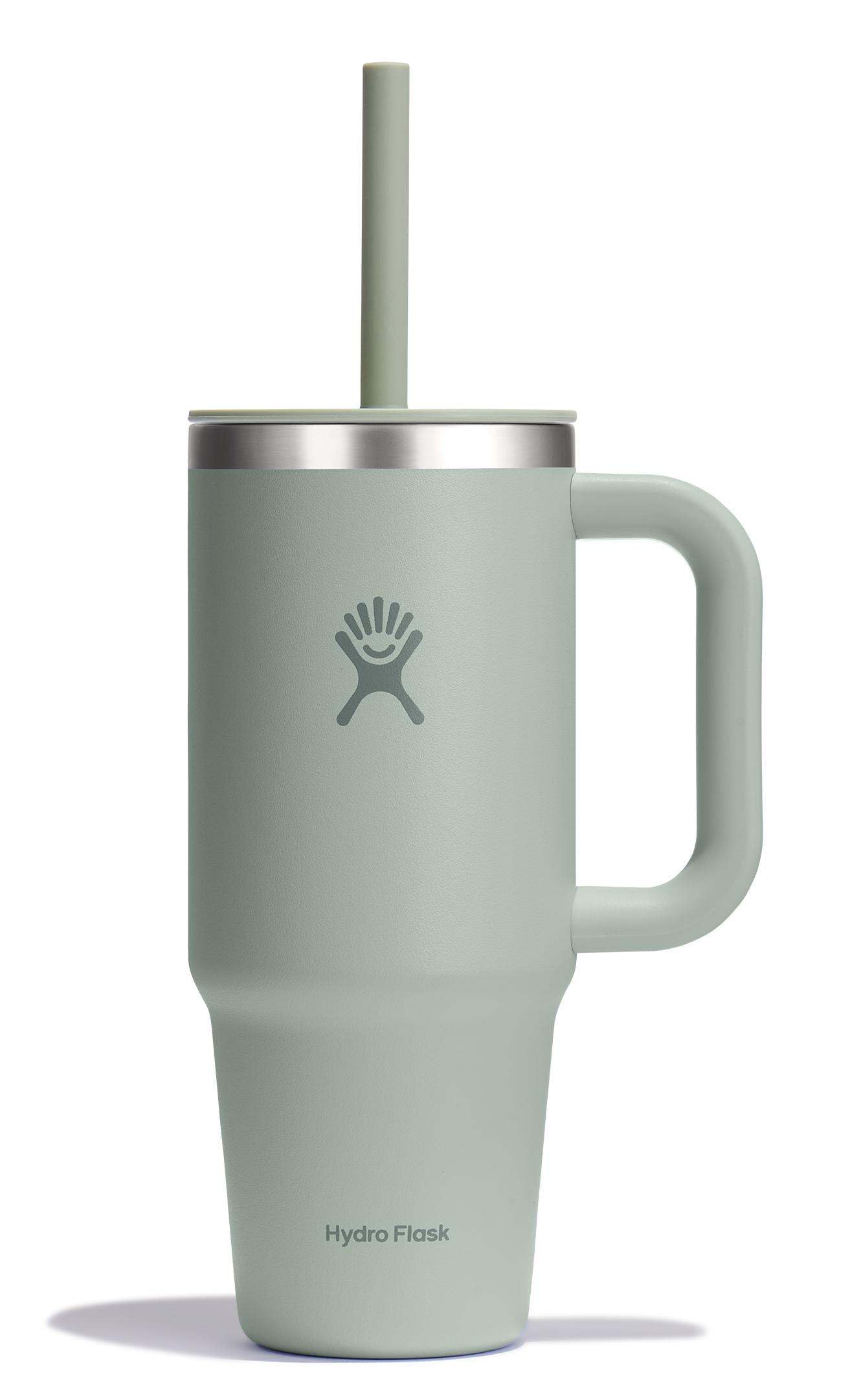 Hydro Flask 32 Oz Travel Tumbler with Handle, Lid and Straw - Insulated Stainless Steel in Holiday Punch