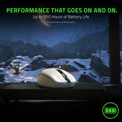 Razer Orochi V2 Mobile Wireless Gaming Mouse: Ultra Lightweight - 2 Wireless Modes - Up to 950 Hr Battery Life - Mechanical Mouse Switches - 5G Advanced 18K DPI Optical Sensor - Quartz Pink