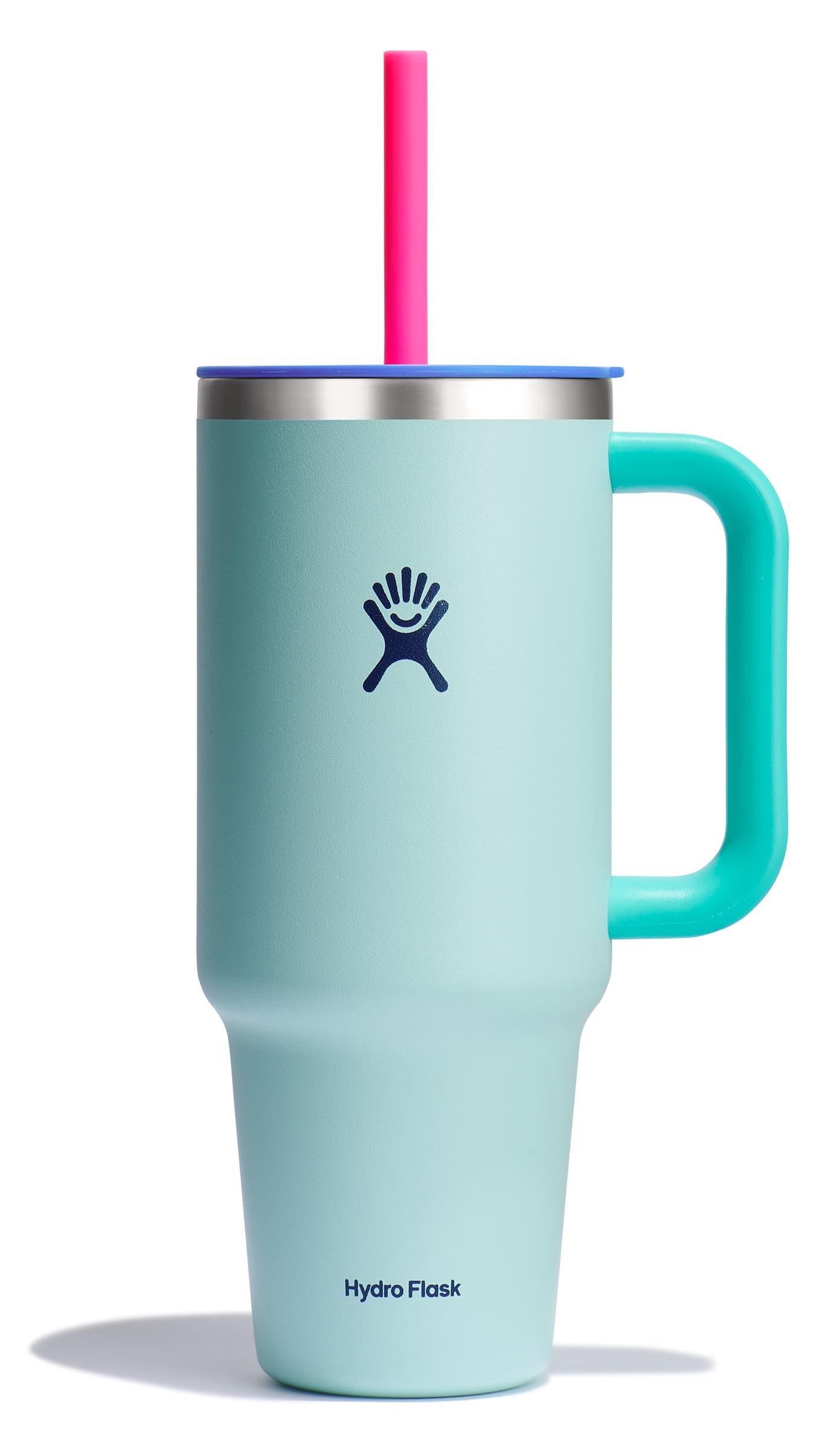 Hydro Flask 32 Oz Travel Tumbler with Handle, Lid and Straw - Insulated Stainless Steel in Holiday Punch