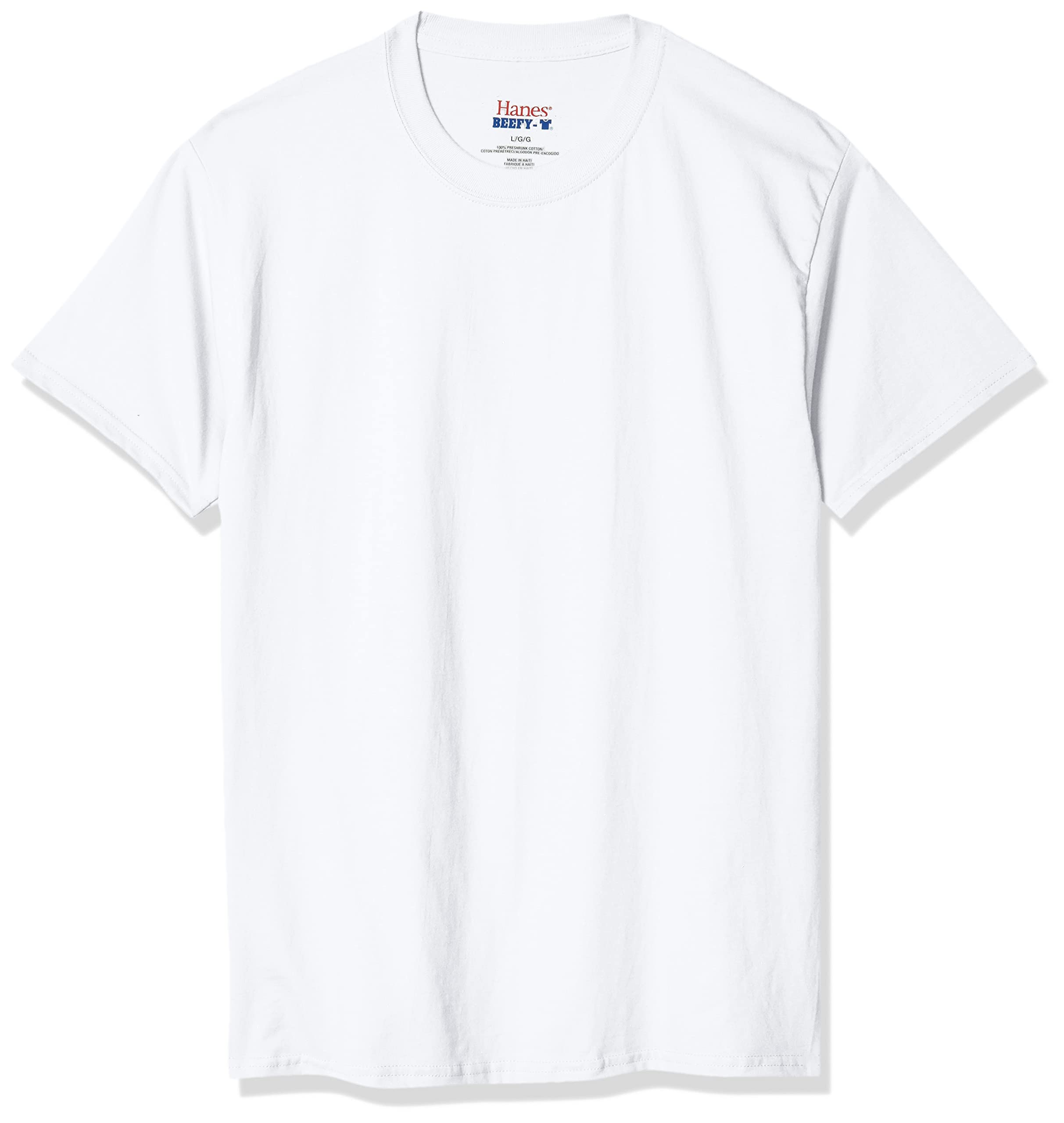 Hanes Men's Beefy-t T-Shirt, Heavyweight Cotton Tee, 1 Or 2 Pack, Big & Tall