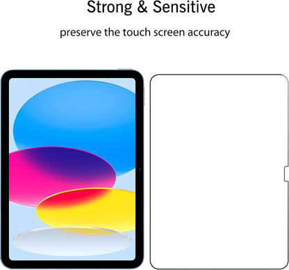 Ailun Screen Protector for iPad 11th A16 2025 [11 Inch] / 10th Generation 2022 [10.9 Inch], Tempered Glass [Face ID & Apple Pencil Compatible] Ultra Sensitive Case Friendly [2 Pack]