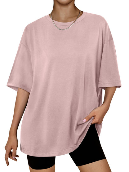 Trendy Queen Womens Oversized Summer T Shirts Plus Size Batwing Cute Casual Tops Short Sleeves Fashion Workout Clothes
