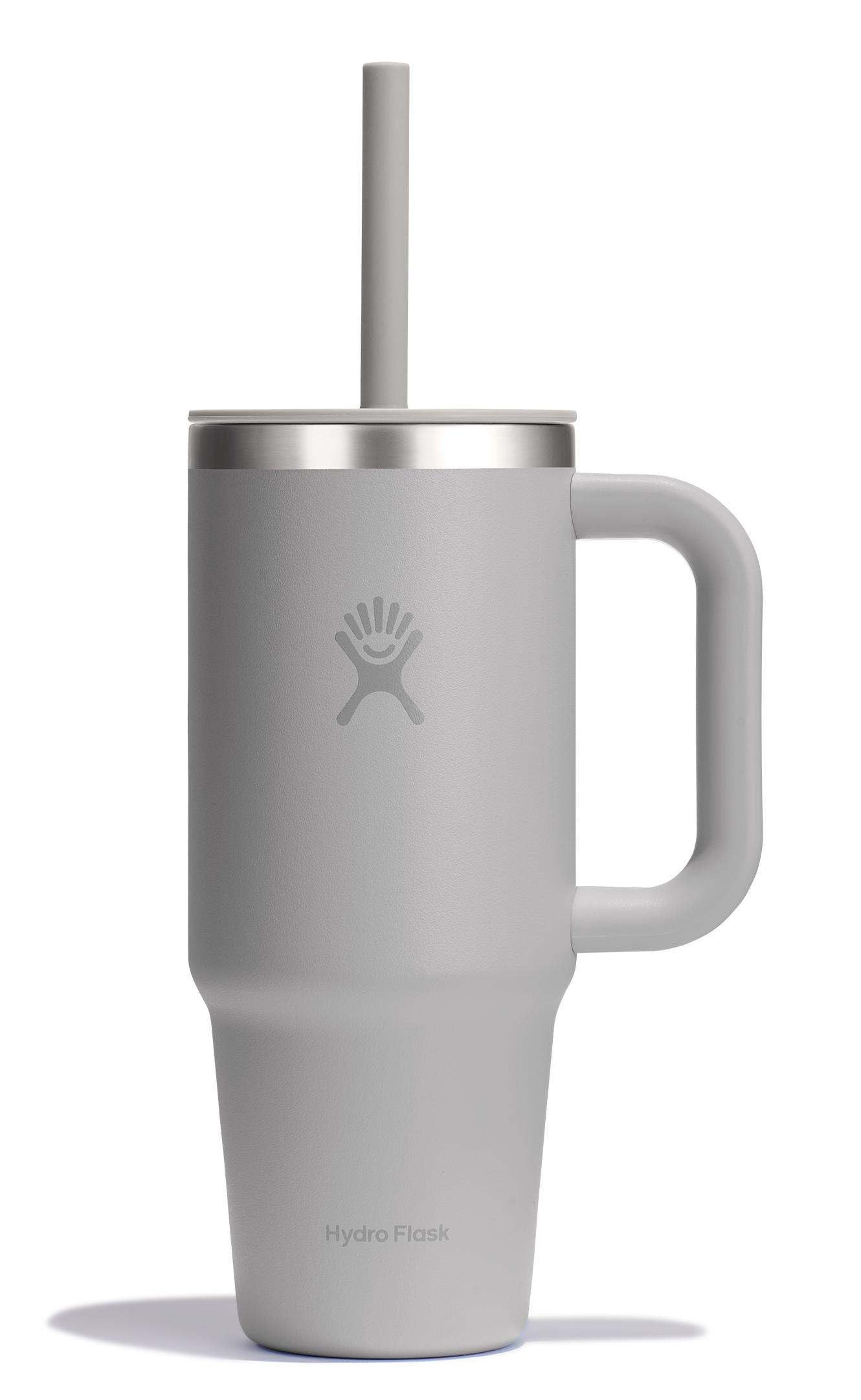 Hydro Flask 32 Oz Travel Tumbler with Handle, Lid and Straw - Insulated Stainless Steel in Holiday Punch