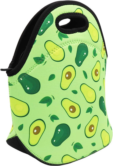 Neoprene Lunch Bag for Kids, Insulated Lunch Box Tote for Women Men Adult Teens Boys Teenage Girls Toddlers (Avocado)